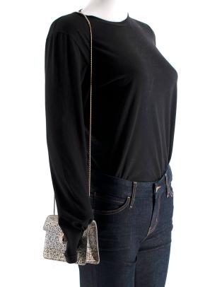 Bvlgari Silver Crystal Embellished Serpenti Forever Crossbody Bag 14