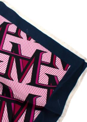 Mulberry Two Tone Pink Silk Scarf 5