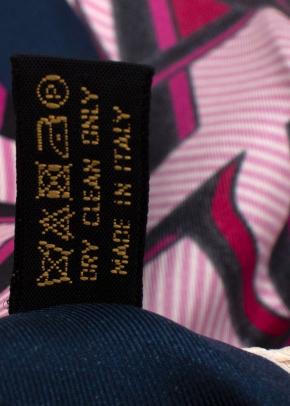 Mulberry Two Tone Pink Silk Scarf 8