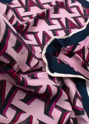 Mulberry Two Tone Pink Silk Scarf 7