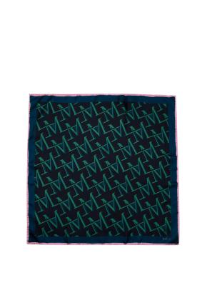 Mulberry Blue Logo Printed Silk Twilly 2