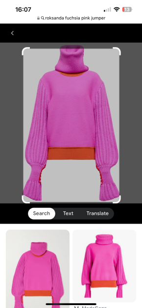 Roksanda Hot Pink/Red Wool Jumper 2