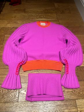 Roksanda Hot Pink/Red Wool Jumper 7