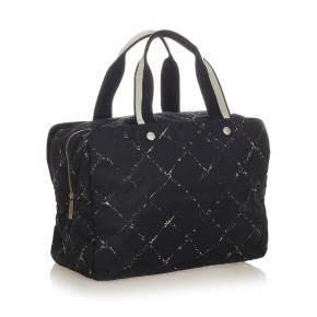 Chanel Old Travel Line Nylon Handbag 11