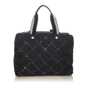 Chanel Old Travel Line Nylon Handbag 12