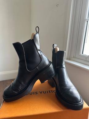 Louis Vuitton Black Beauborg Tuus Boots 10