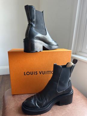 Louis Vuitton Black Beauborg Tuus Boots 13