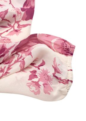Reformation Ferris Dress in Cream with Pink Florals 7