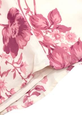 Reformation Ferris Dress in Cream with Pink Florals 5