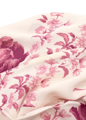 Reformation Ferris Dress in Cream with Pink Florals 9