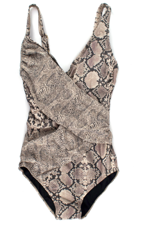 Gottex Women's Surplice One Piece Swimsuit - Tummy Control, Soft Foam Cups