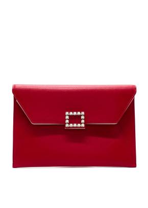 Roger Vivier Red Envelope Clutch 2