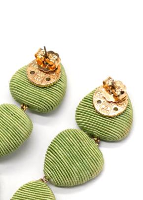 Rebecca De Ravenel Green Tiered Earrings 2