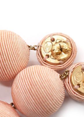 Rebecca De Ravenel Peach Round Tiered Earrings 5