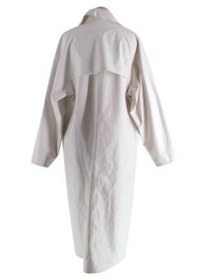 Pause KASSL Edition White Single Breasted Trench Coat 14