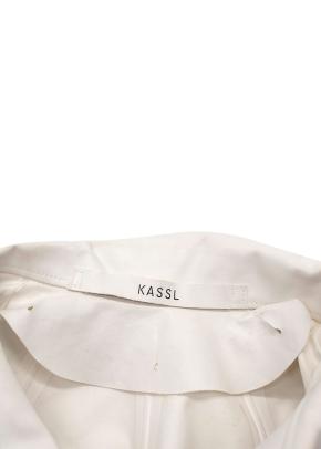 Pause KASSL Edition White Single Breasted Trench Coat 7