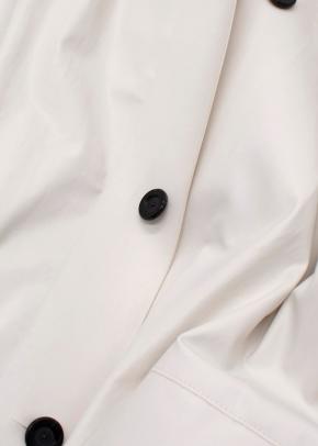 Pause KASSL Edition White Single Breasted Trench Coat 10
