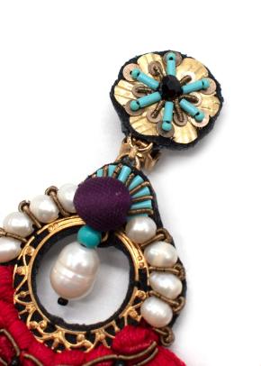 Ranjana Khan Embellished Tassel Earrings 2