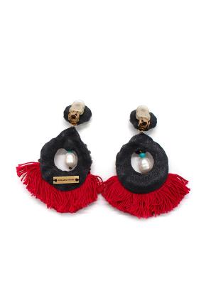 Ranjana Khan Embellished Tassel Earrings 6