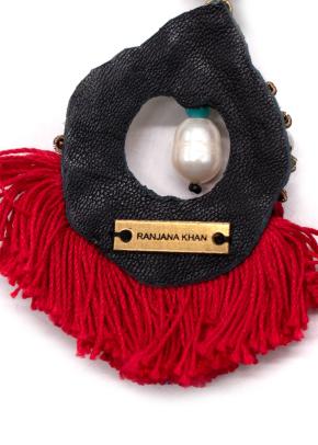 Ranjana Khan Embellished Tassel Earrings 5