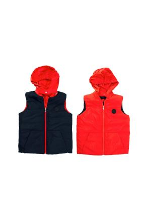 Jacadi Blue and Red Reversible Hooded Gilet 8