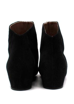 Alaia Black Suede Ankle Boots 7