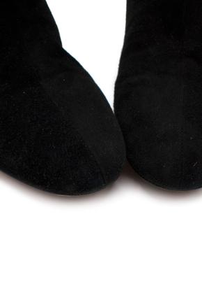 Alaia Black Suede Ankle Boots 9