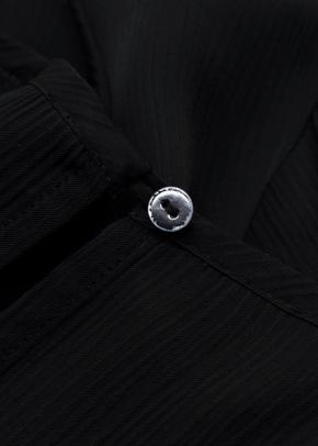 Eileen Fisher Black Textured Cupro Round Neck Top 3