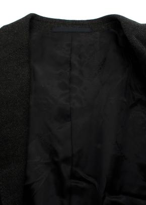 Burberry Dark Grey Wool Cashmere Single Breasted Blazer 2