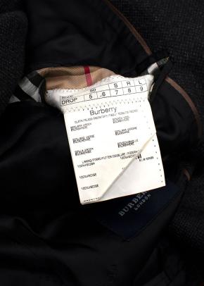 Burberry Dark Grey Wool Cashmere Single Breasted Blazer 5