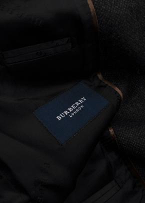 Burberry Dark Grey Wool Cashmere Single Breasted Blazer 7