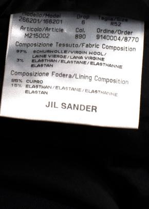 Jil Sander Black Single Breasted Wool Blend Blazer 5