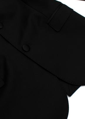 Dolce & Gabbana Kid's Black Single Breasted Wool Silk Blend Blazer 7