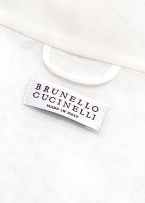 Brunello Cucinelli Ivory Sheer Embellished Gem Blouse 4