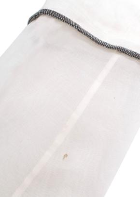 Brunello Cucinelli Ivory Sheer Embellished Gem Blouse 3