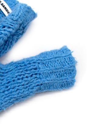 Jil Sander Blue Knitted Linen Jumper 3