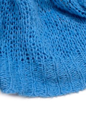 Jil Sander Blue Knitted Linen Jumper 4