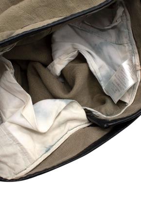 Celine Green Velcro Wide Leg Linen Trousers 10