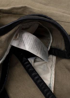 Celine Green Velcro Wide Leg Linen Trousers 12