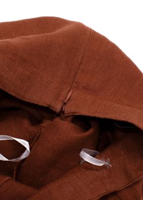 Faithfull The Brand Brown Tie Front Linen Top and Wide Leg Trouser Set 12