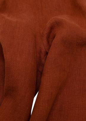 Faithfull The Brand Brown Tie Front Linen Top and Wide Leg Trouser Set 13