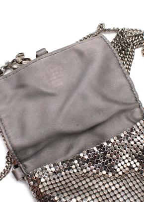 Jimmy Choo Silver Metallic-effect Mesh Soft Phone Holder 5