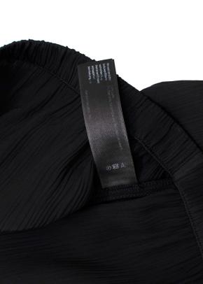 Eileen Fisher Black Pleated Wide Leg Trousers 7