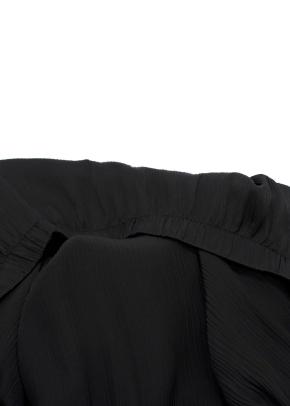 Eileen Fisher Black Pleated Wide Leg Trousers 5