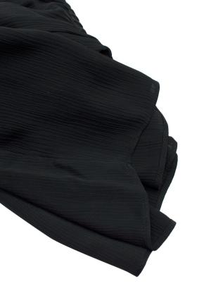Eileen Fisher Black Pleated Wide Leg Trousers 6
