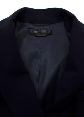 Marina Rinaldi Navy Cady Double Breasted Blazer 3