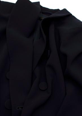 Marina Rinaldi Navy Cady Double Breasted Blazer 4