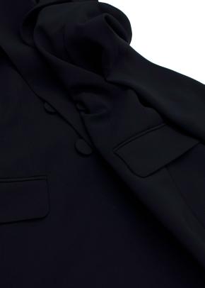 Marina Rinaldi Navy Cady Double Breasted Blazer 10
