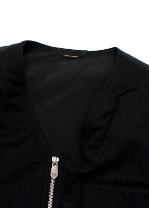 Hermès Black Zip Up Cashmere Gilet 5