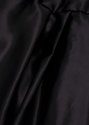 Rodarte Black Silk Pleated A Line Skirt 4